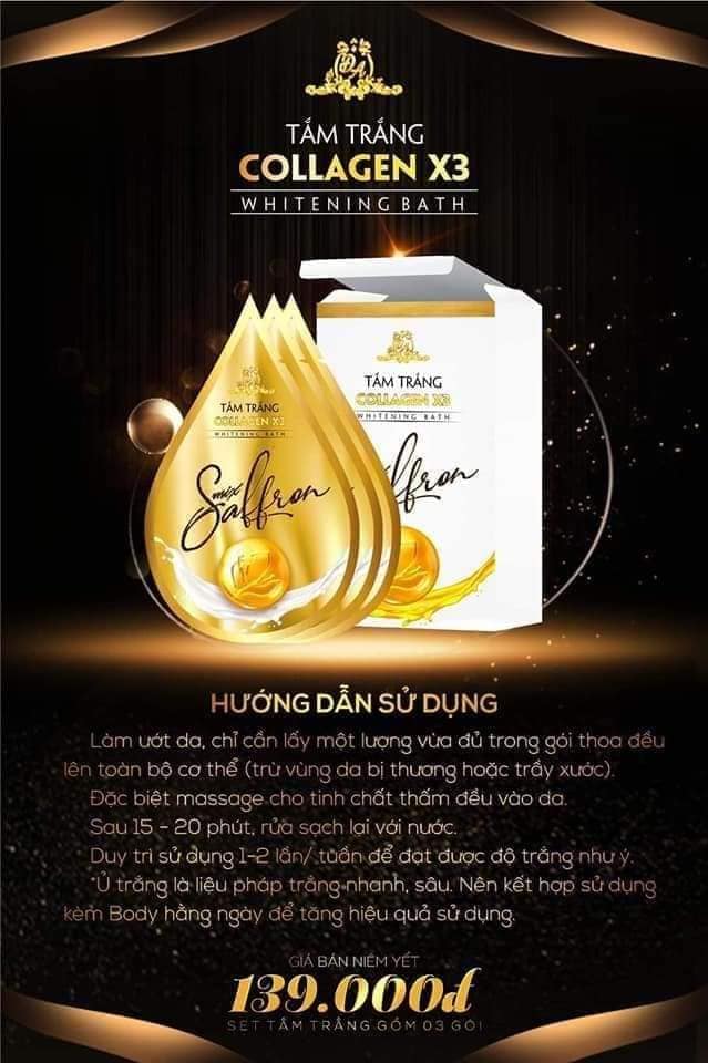 Tắm trắng Collagen x3 Luxury - Hiệu quả mang lại trên cả TUYỆT VỜI