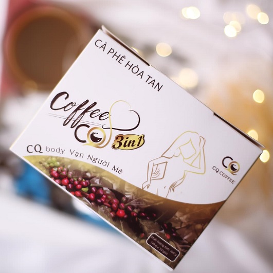 Cafe hòa tan hỗ trợ giảm cân CQ 3in1 công ty Chanel Châu chính hãng
