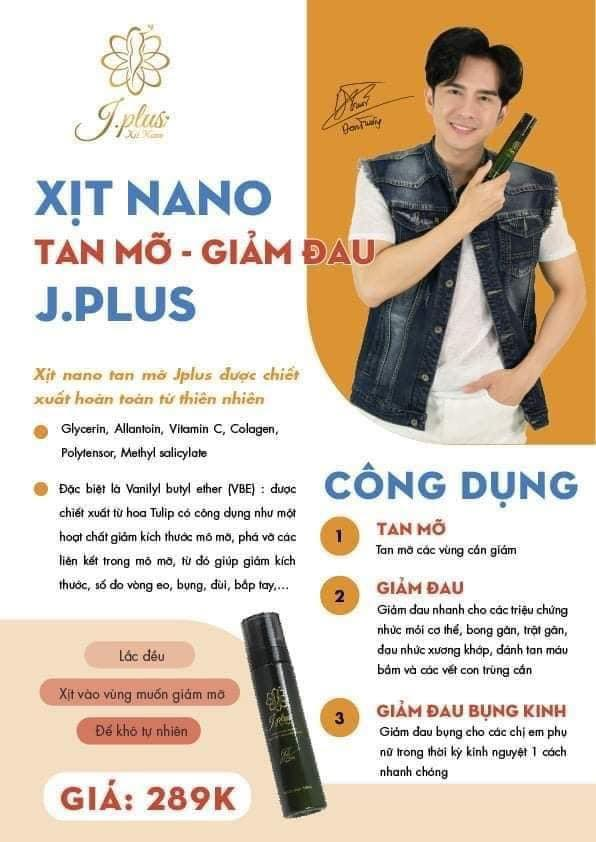 Chai xịt tan mỡ jplus - bất chấp cơ địa khó