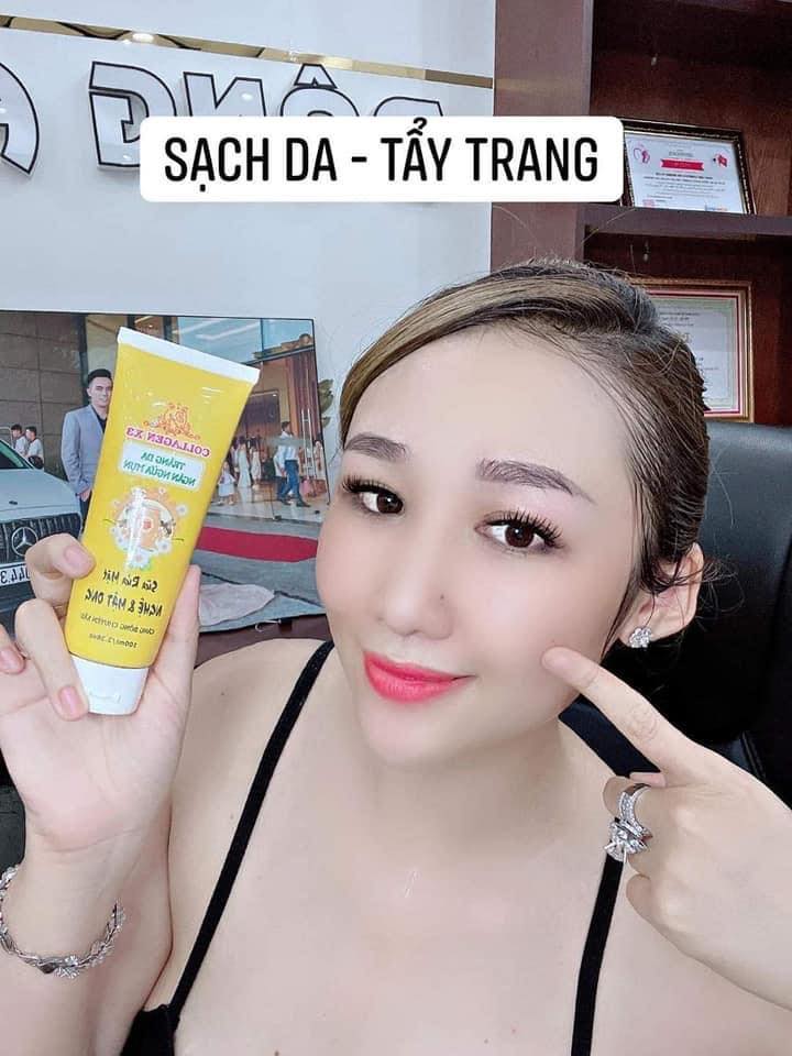 Sữa rửa mặt nghệ collagen x3 quyết định 80% da đẹp hay xấu