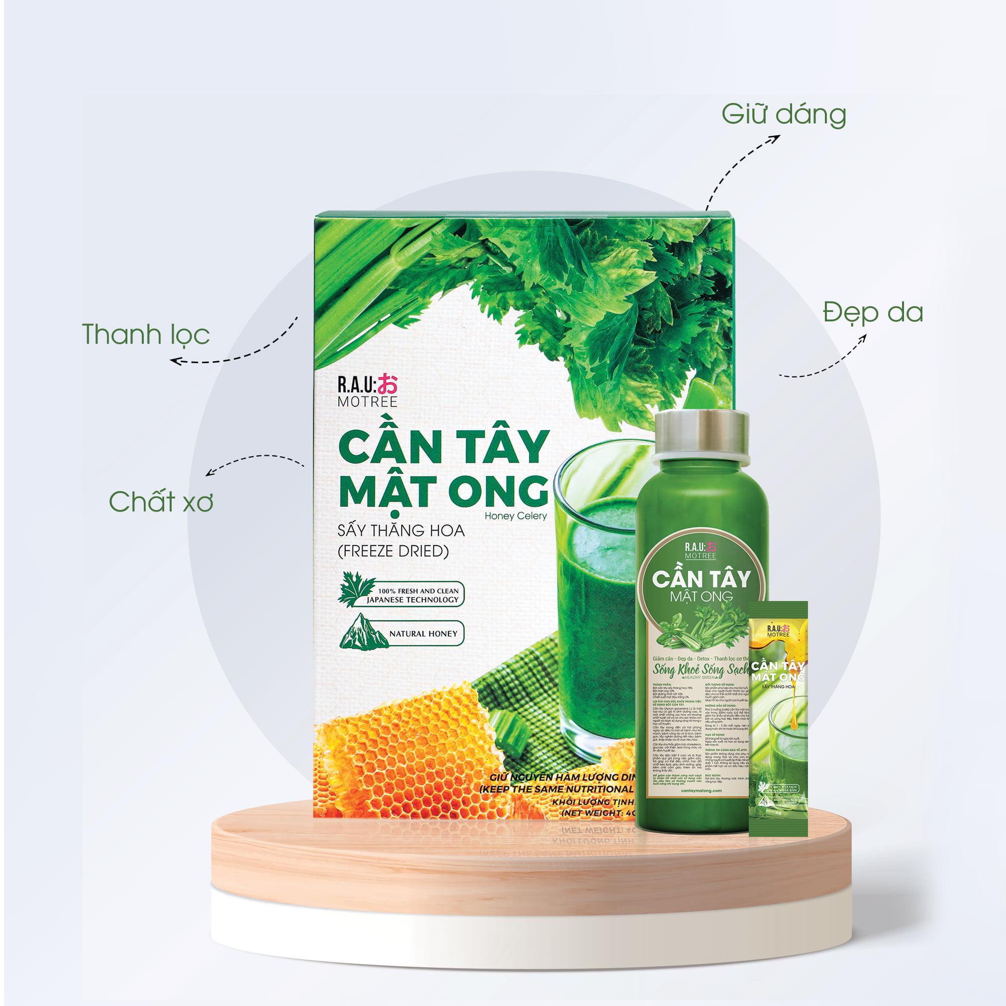 Có gì trong 1 ly cần tây mật ong motree