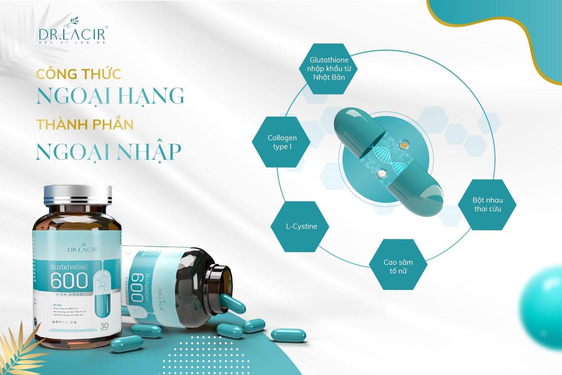 Đúng - đủ - đều! bí quyết vàng để duy trì sắc đẹp và sinh lý nữ của viên uống trắng da Dr Lacir