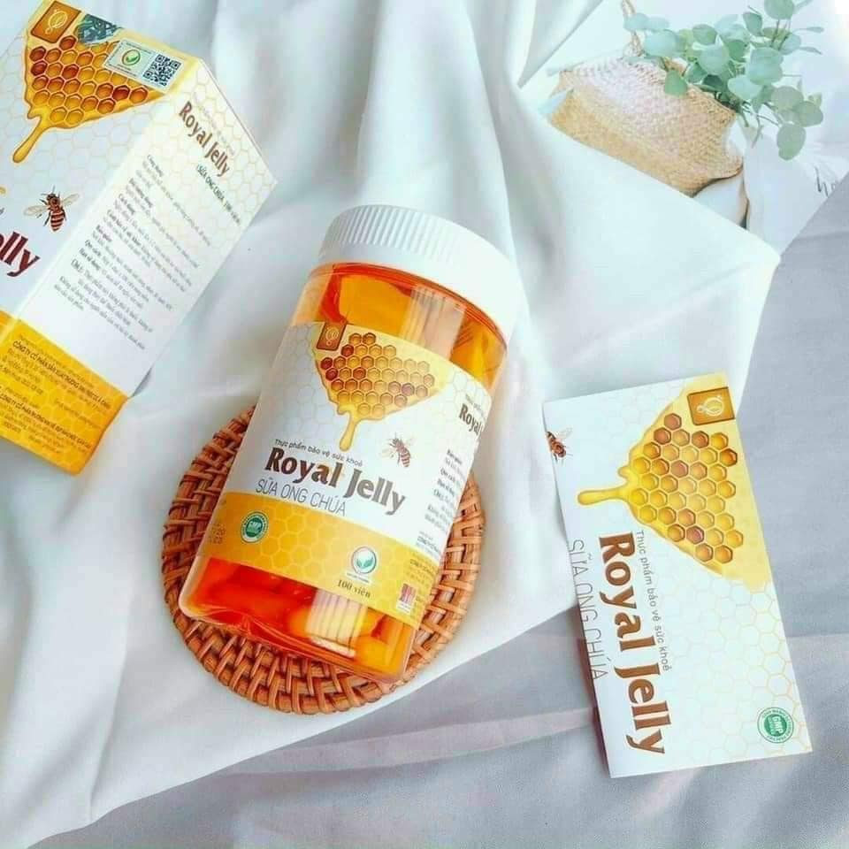 Giảm nám - mờ thâm - thanh lọc tạp chất với viên sữa ong chúa Royal Jelly Schon