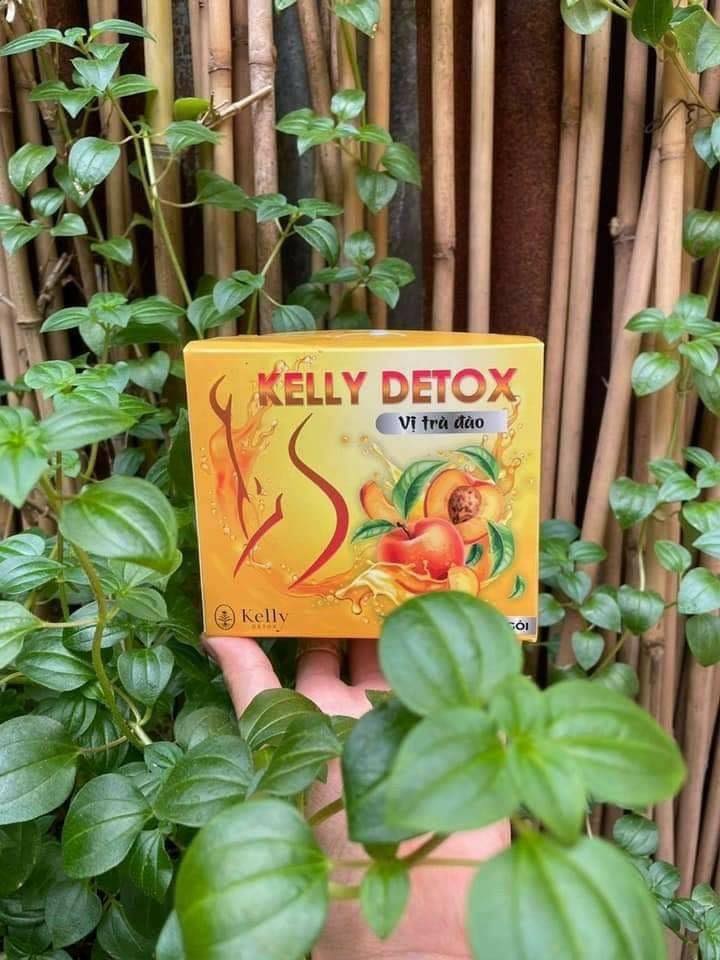 Trà đào KELLY DETOX chấm dứt nổi buồn mỡ thừa đeo bám
