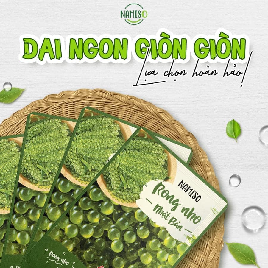 Bổ sung năng lượng mùa hè cùng rong nho NAMISO