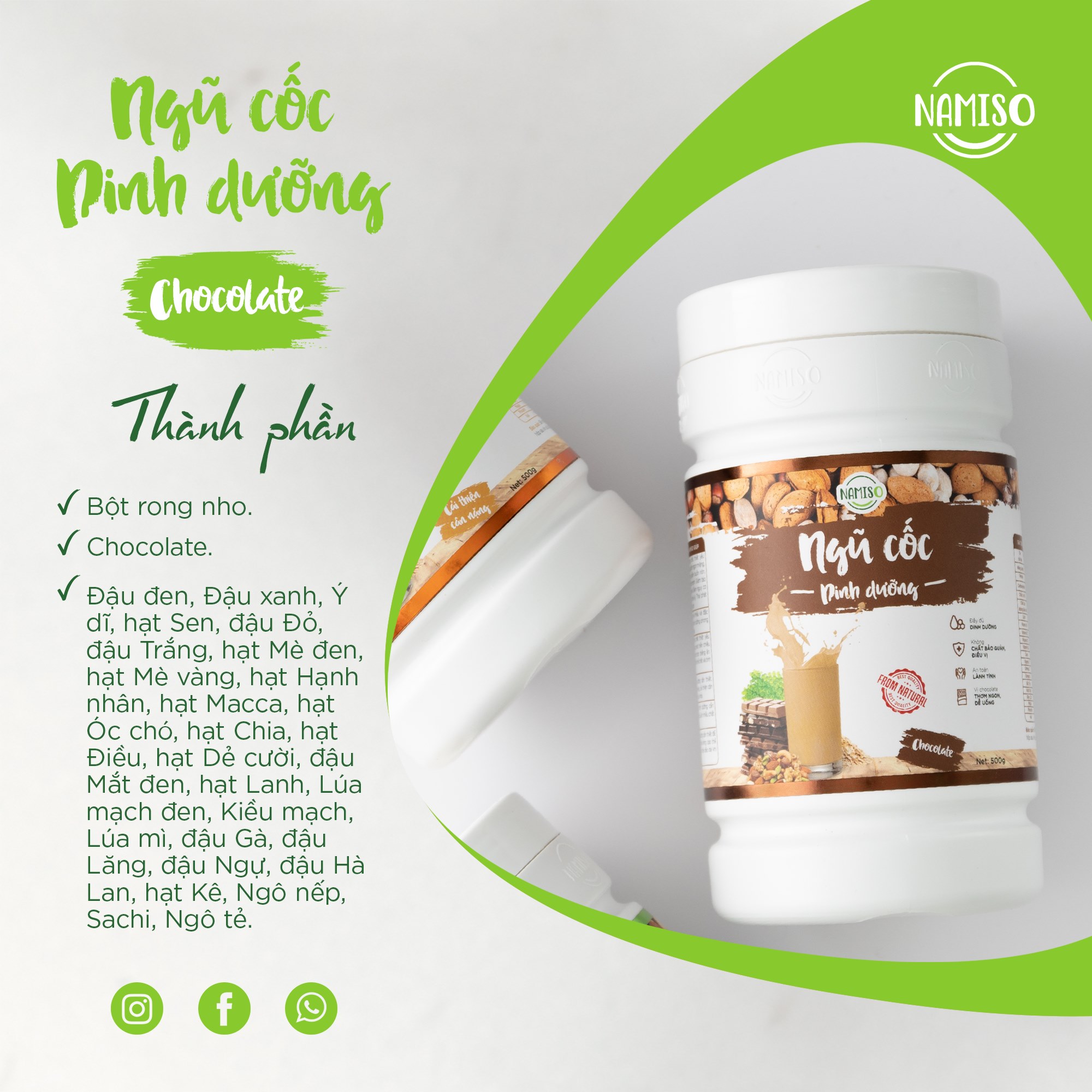 Lợi sữa cho con - dáng mẹ vẫn thon với ngũ cốc NAMISO