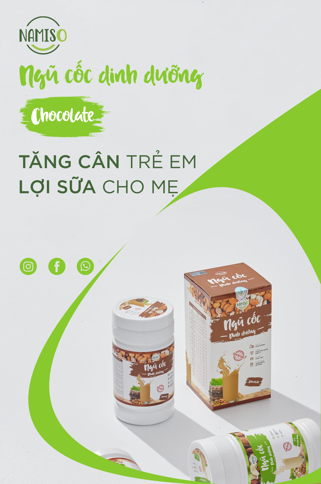 Lợi sữa cho con - dáng mẹ vẫn thon với ngũ cốc NAMISO