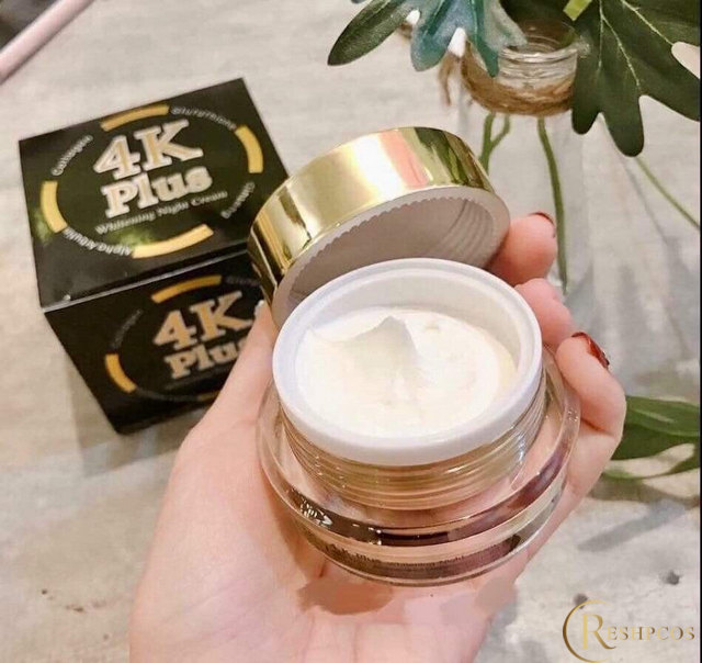 Dưỡng trắng da không khó với kem 4k Plus Whitening Night Creams