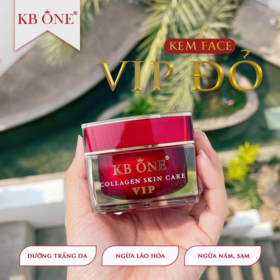Kem Face Dưỡng Trắng Chống Lão Hóa Vip Đỏ Kb One