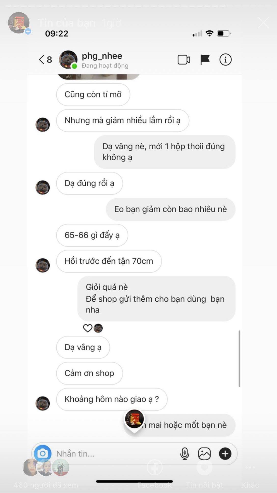 Lại là feedback xịn xò của khách nhà Sâm