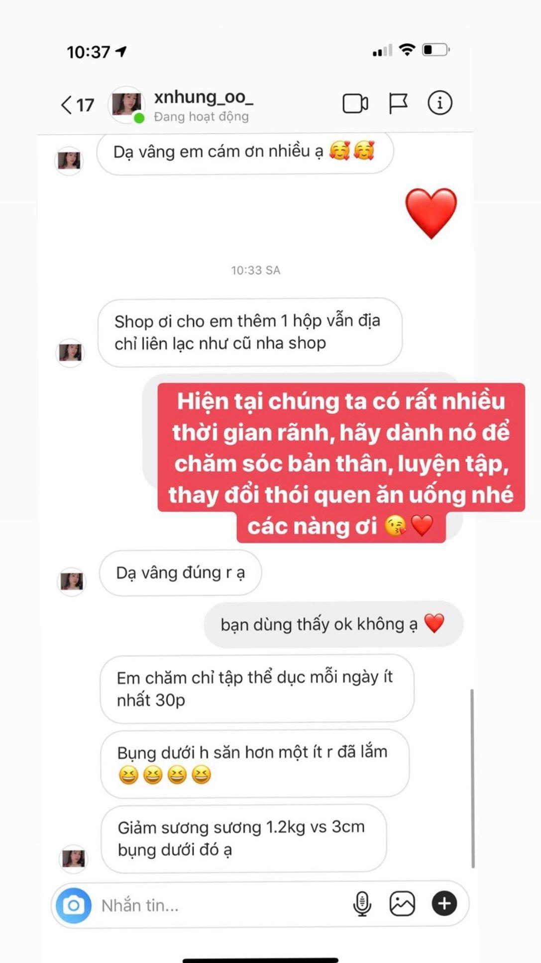 Lại là feedback xịn xò của khách nhà Sâm