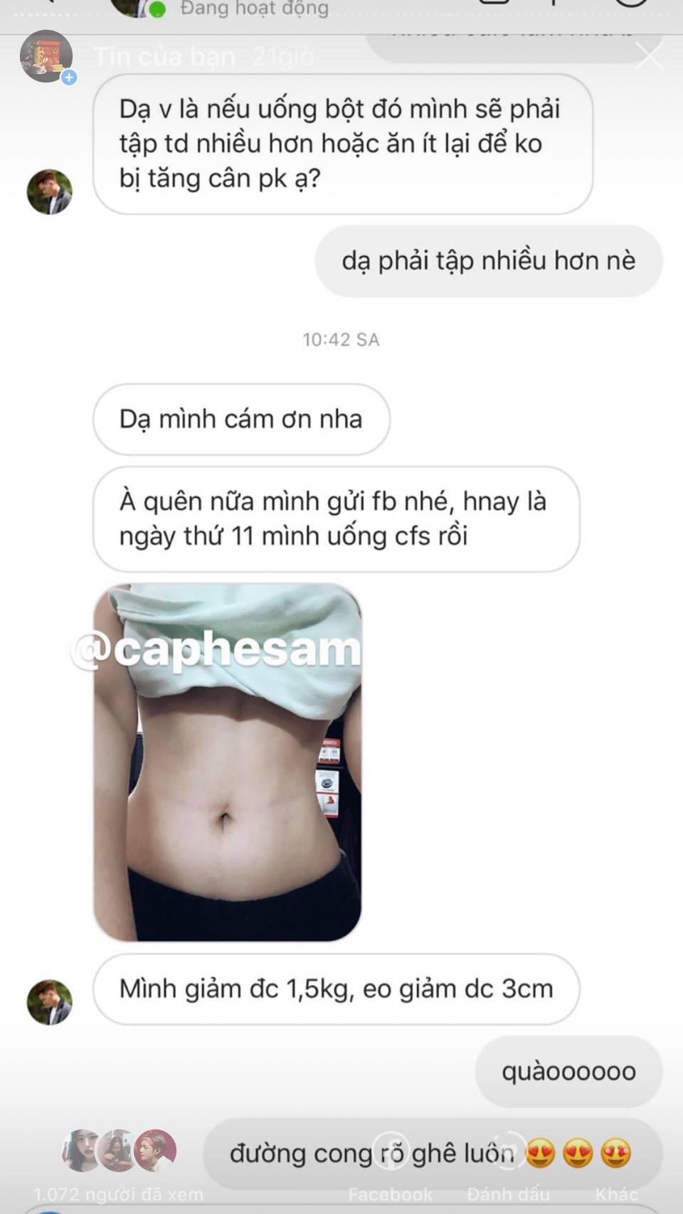 Lại là feedback xịn xò của khách nhà Sâm