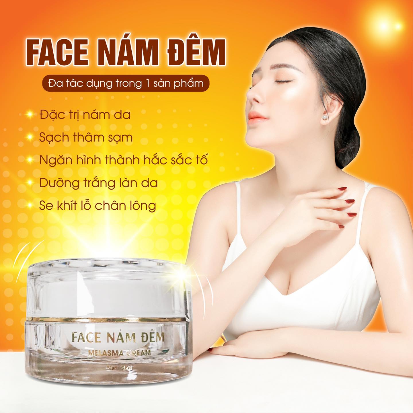 Face nám đêm N Collagen  - thay nàng giải quyết mọi nỗi lo về nám