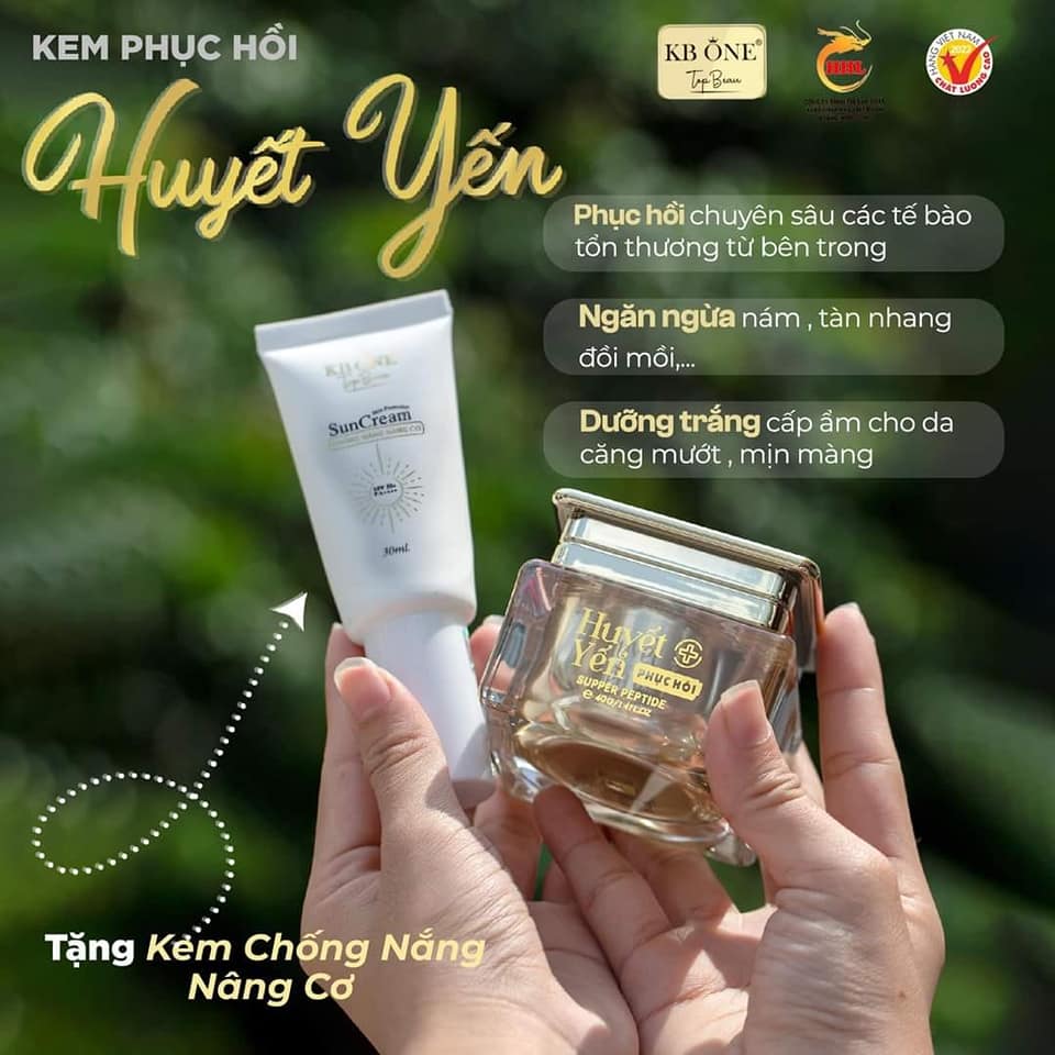 Nâng Niu Và Chăm Sóc Da Với Kem Dưỡng Huyết Yến Phục Hồi KB One