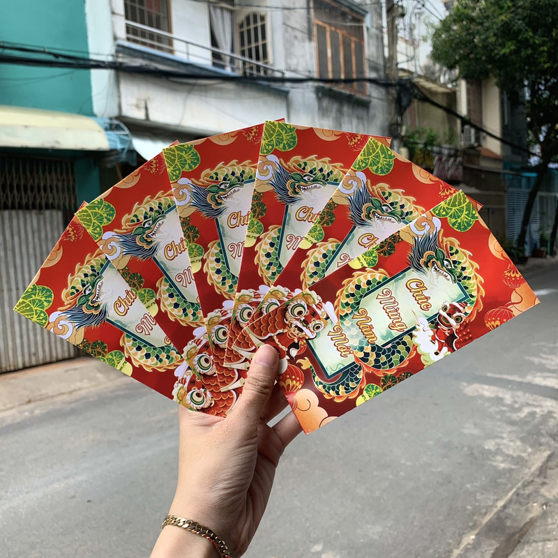 Combo 50 bao lì xì tết Quý Mão 2023