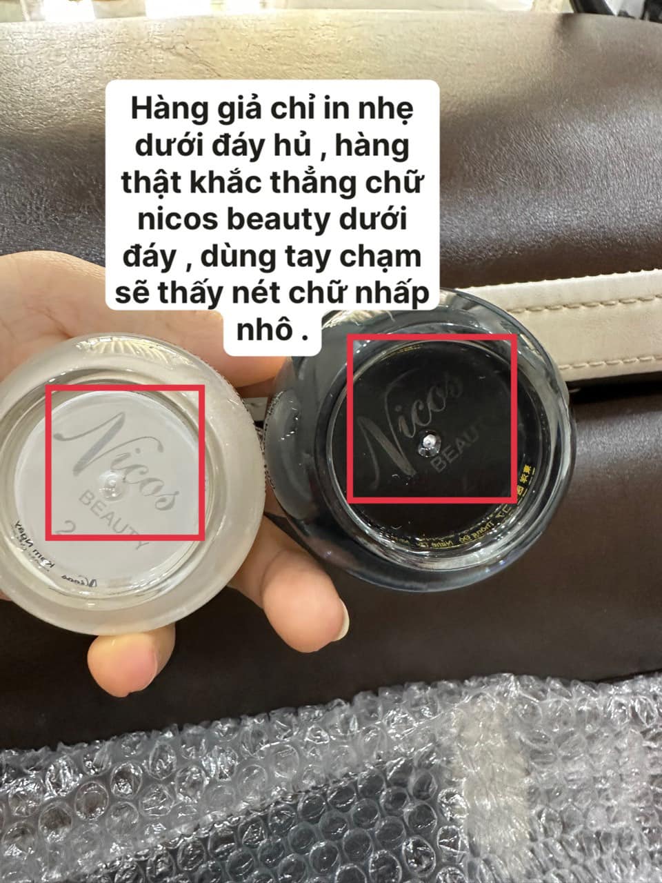 Phân Biệt Thật Giả Cốt Trắng Nicos Và Cao Nám Nicos Beauty Thanh Nhi