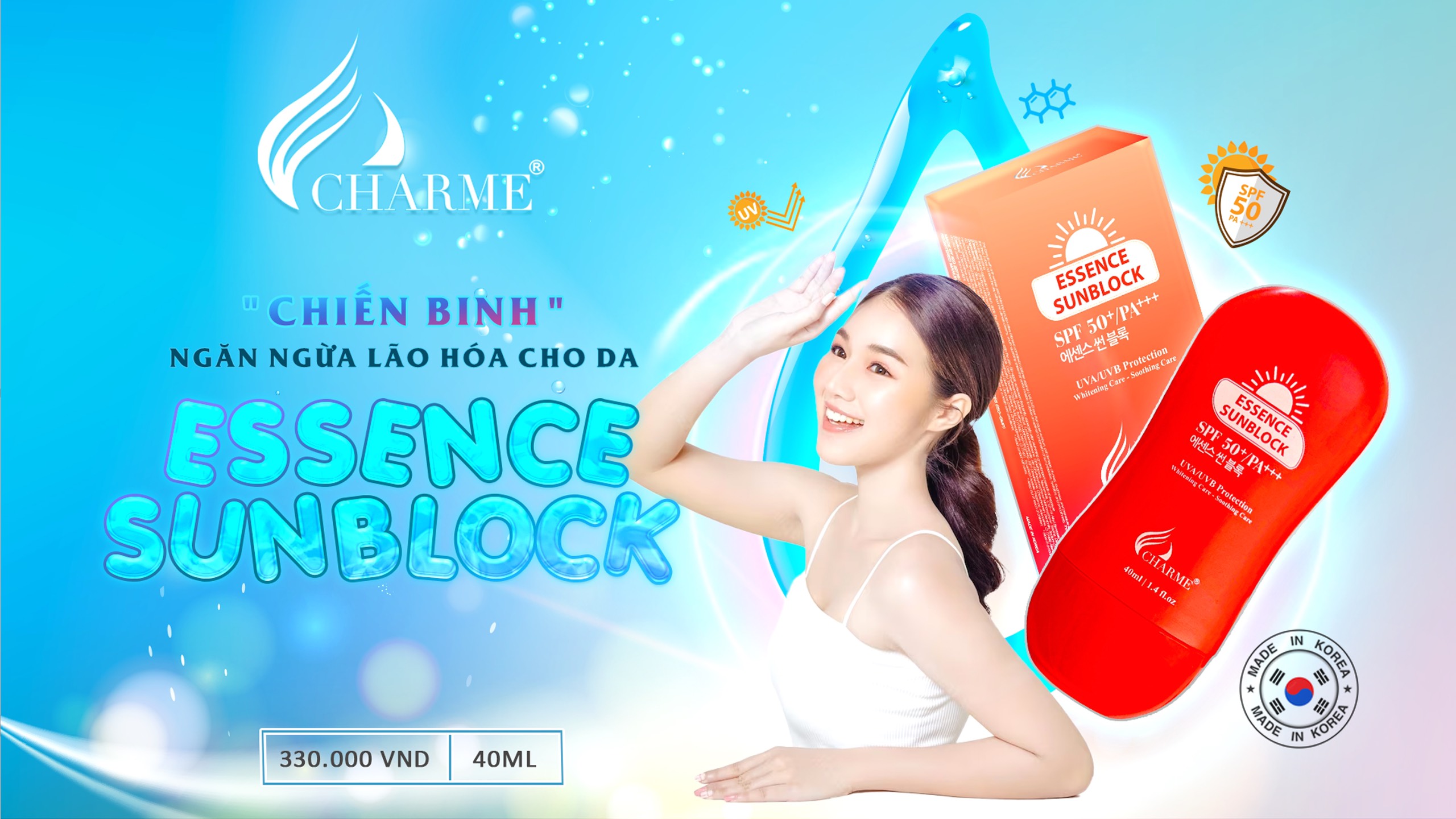 kem chống nắng chiến binh ngăn ngừa lão hóa da