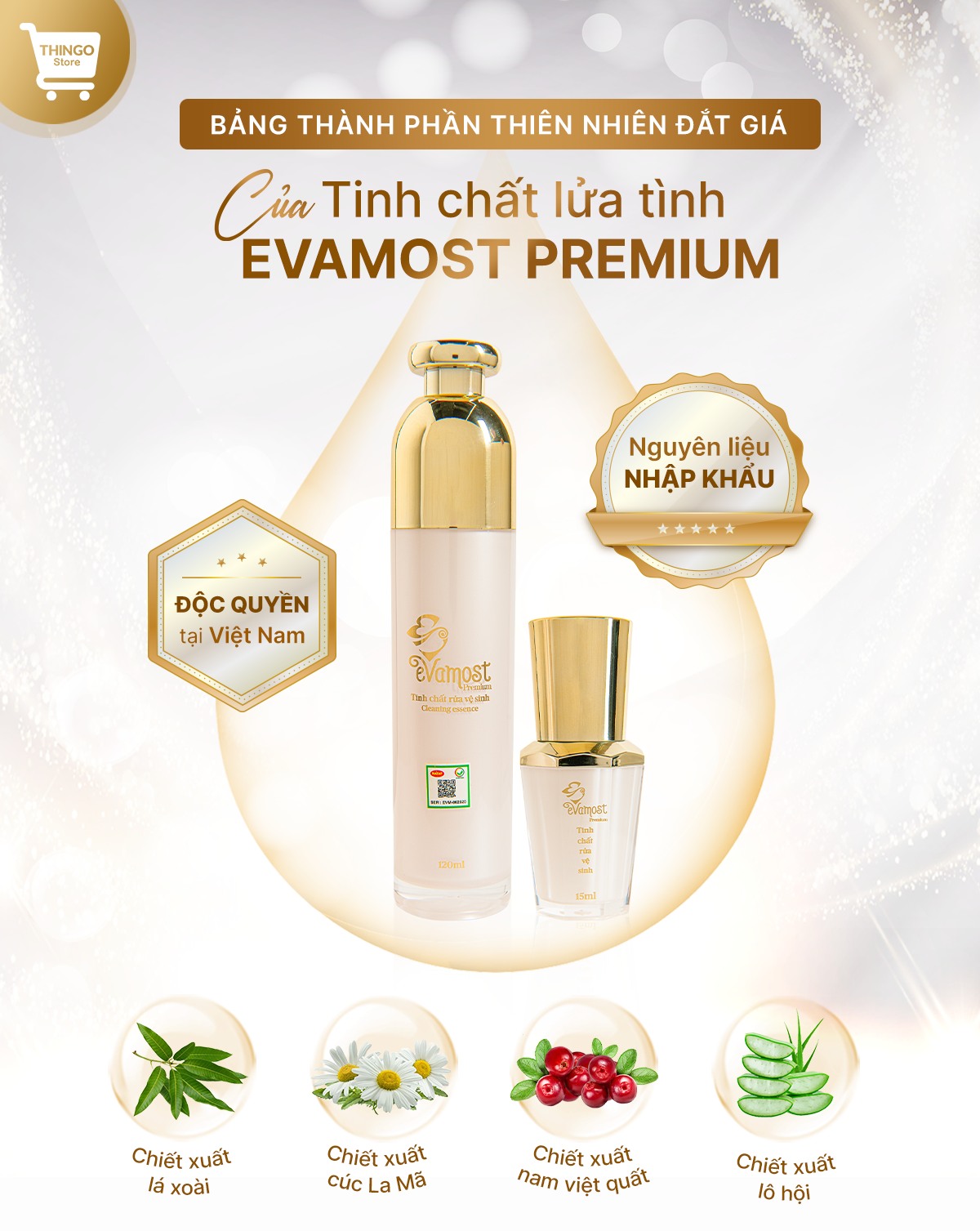 Một chút ngọt tất cả sẽ trở nên thật hoàn hảo nếu nàng không quên "ướp hương" cho "cô bé" bằng Tinh chất lửa tình Evamost Premium
