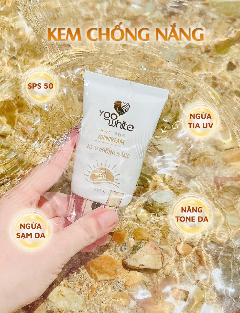 Tia UV có thể khiến chị em thấy mệt nhưng chống nắng nhà Yoo White chắc chắn khiến chị em mê