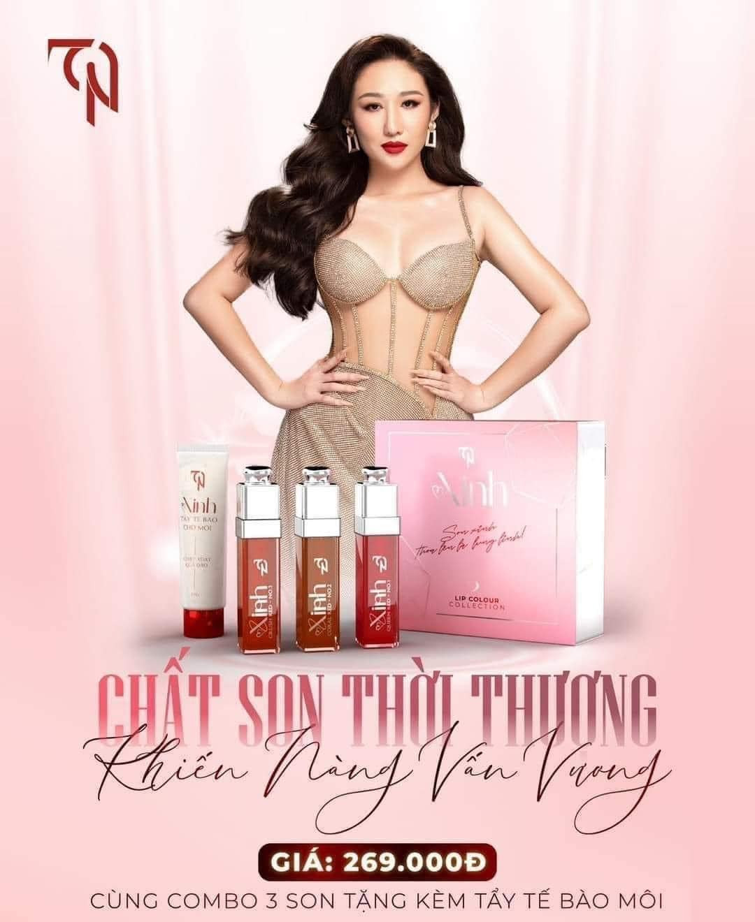 Sở hữu 3 siêu phẩm SON MÔI COLLAGEN X3 ĐÔNG ANH - Son Xinh TN Mỹ Phẩm Đông Anh 1 Set 3 Màu Tặng Tẩy Tế Bào Chết