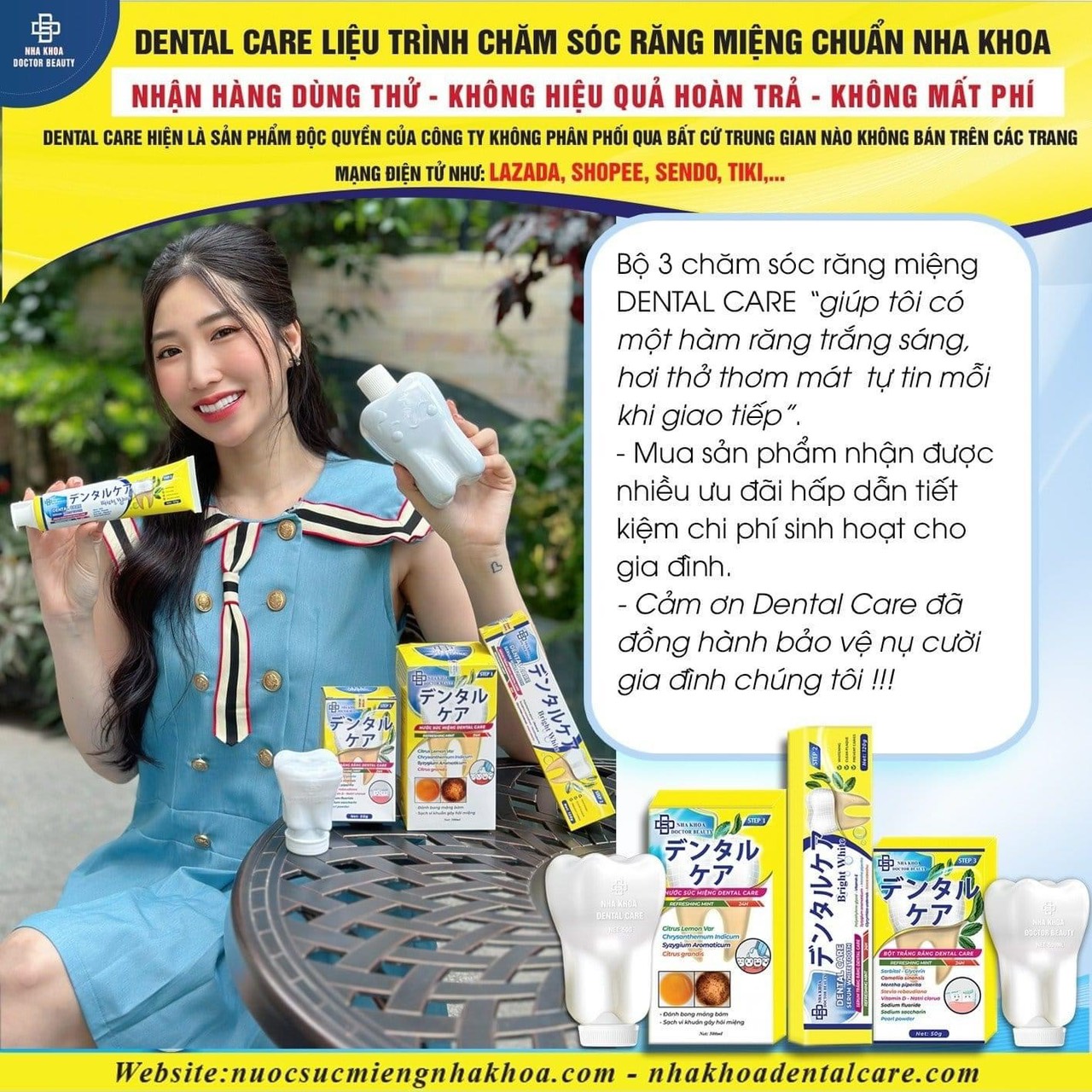 Ngại giao tiếp thiếu tự tin Thì dùng ngay Nước Xúc Miệng Nha Khoa Dental Care