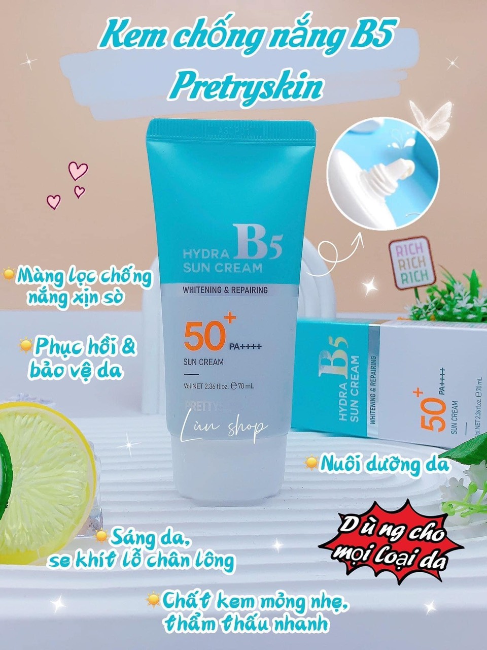 Combo phục hồi da đỉnh cao Prettyskin đây ạ