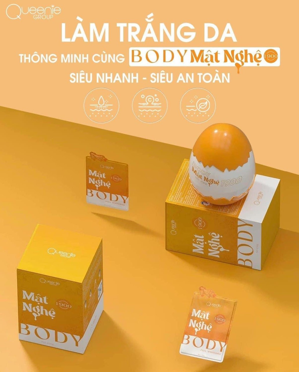 Da tươi sáng trẻ trung rạng rỡ hơn bao giờ hết với gương mặt vàn trong làng mỹ phẩm kem Body Mật Nghệ 1900