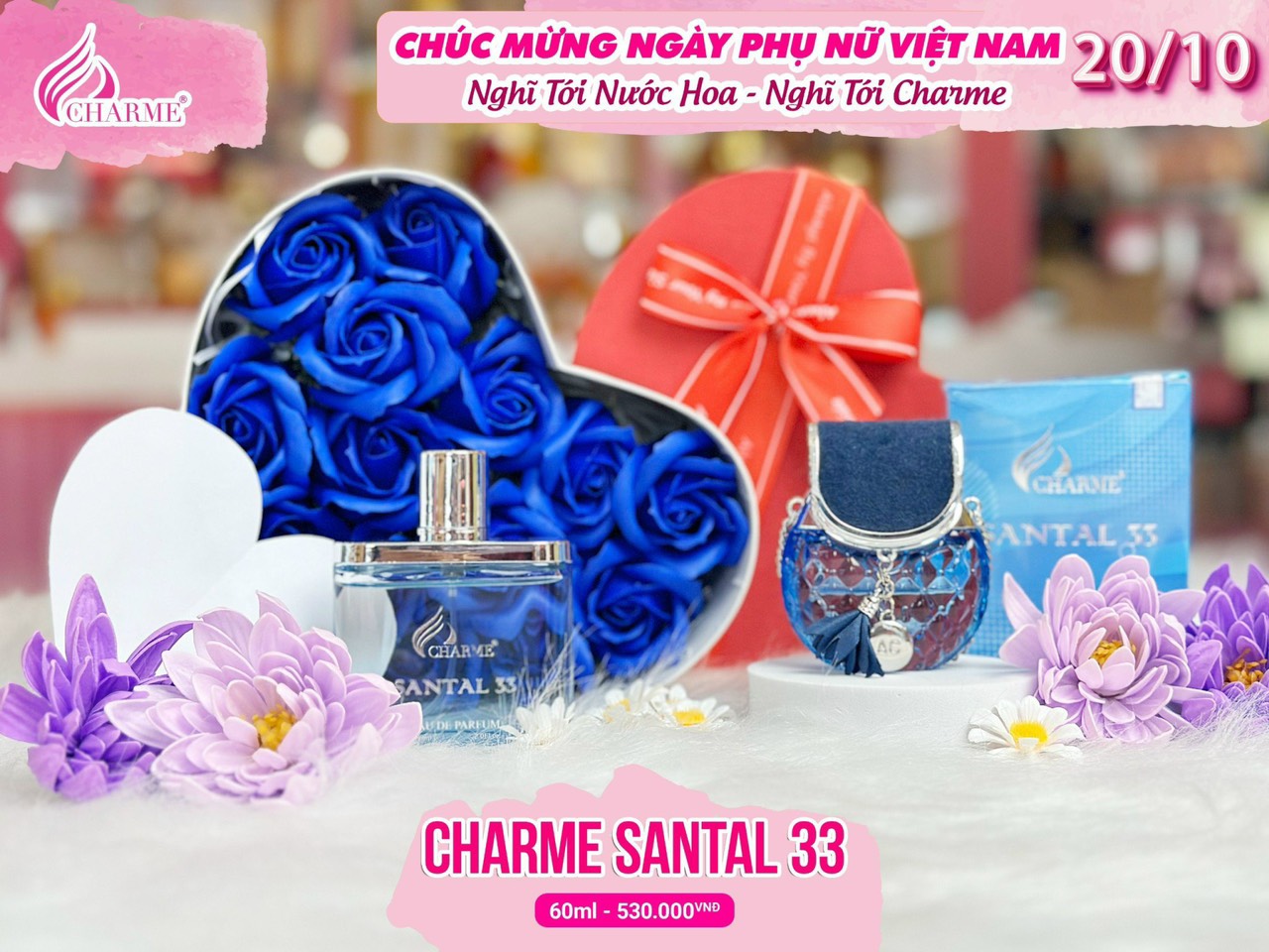 Nước hoa tặng người phụ nữ yêu thương 20/10