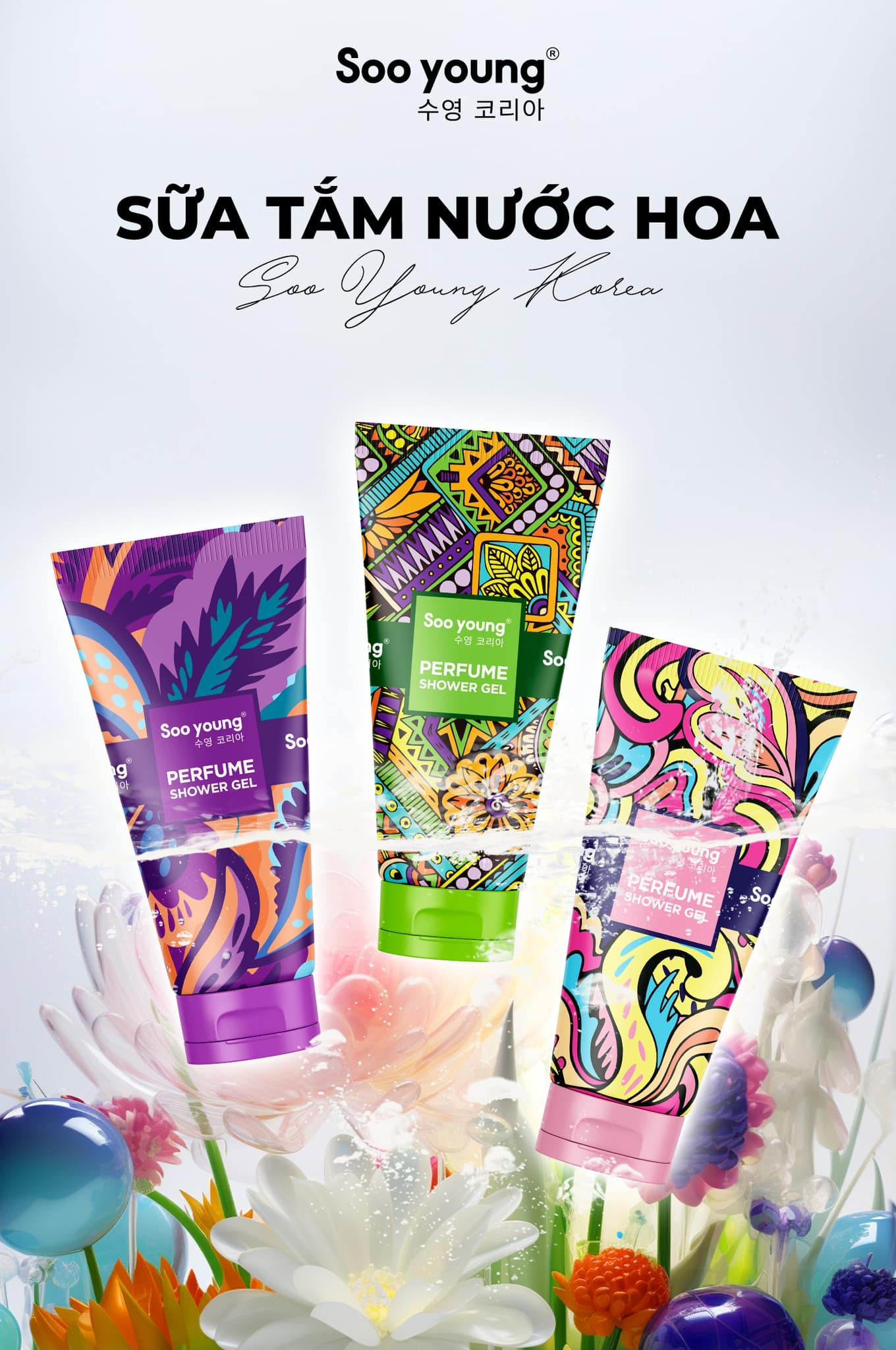 Combo 3 Chai Sữa Tắm Nước Hoa Soo Young