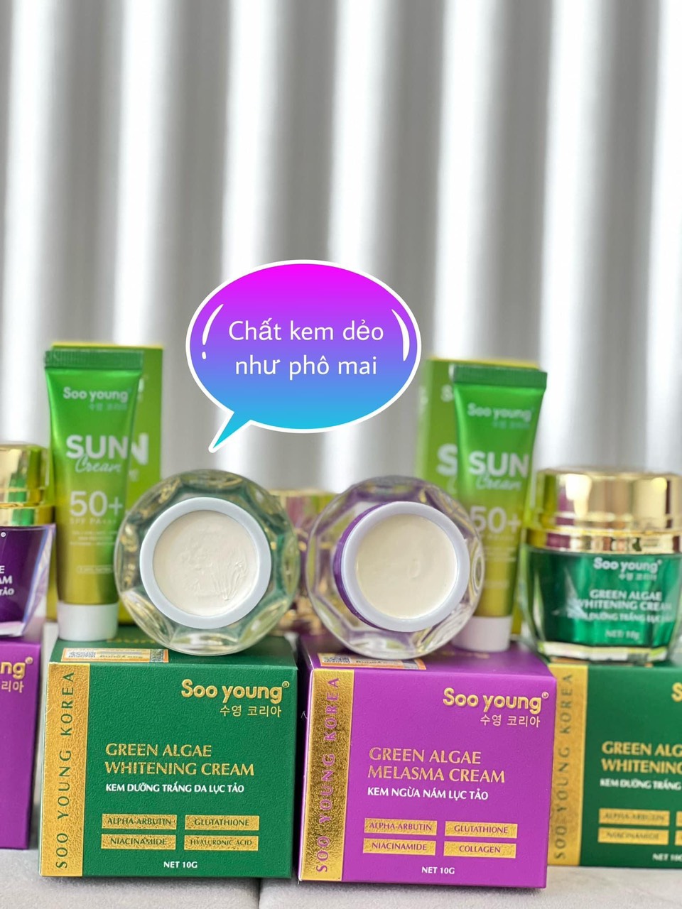 Combo Face Lục Tảo dưỡng trắng da toang diện