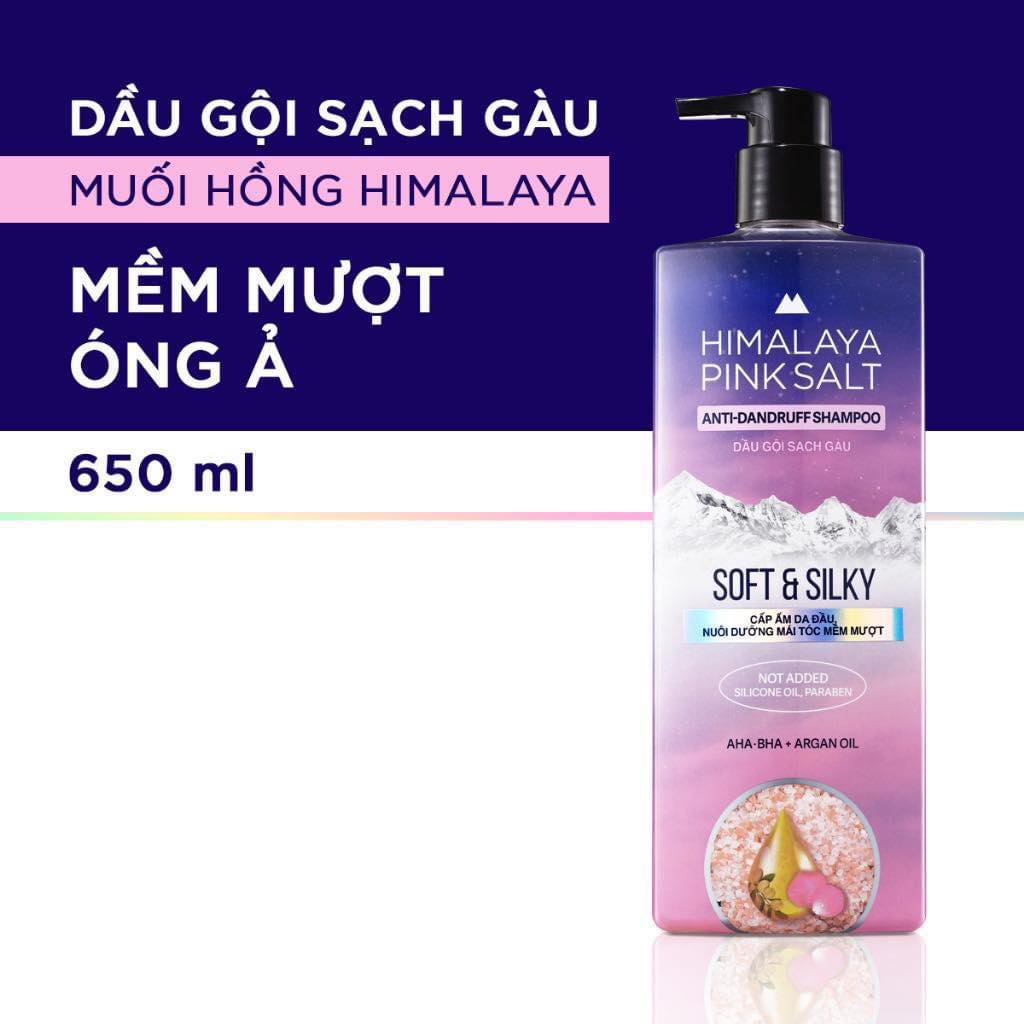 Dầu Gội Sạch Gàu Muối Hồng Himalaya Soft Silky Hàn Quốc