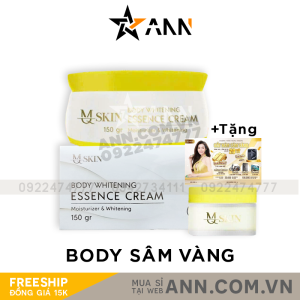 Bí quyết da đẹp từ đầu đến chân mỗi ngày của em cùng Body Sâm Vàng & đặc biệt kèm kích trắng thẻ cào trúng thưởng 100%