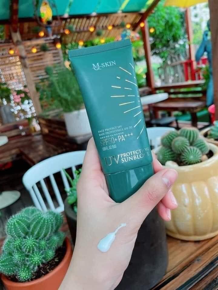 Kem chống nắng MQSkin có chỉ số chống nắng cao bảo vệ da và ngăn bụi bẩm và vi khuản trên da