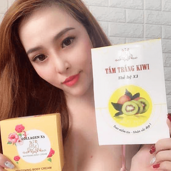 Tắm trắng kiwi thế hệ x3 - giúp da trắng gấp 3 lần