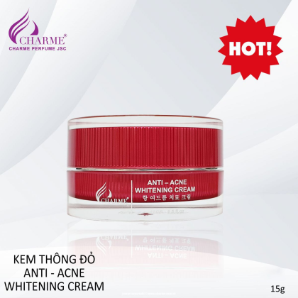 Kem trị mụn Thông Đỏ Anti- Acne làm dịu đi các vết mụn sưng viêm