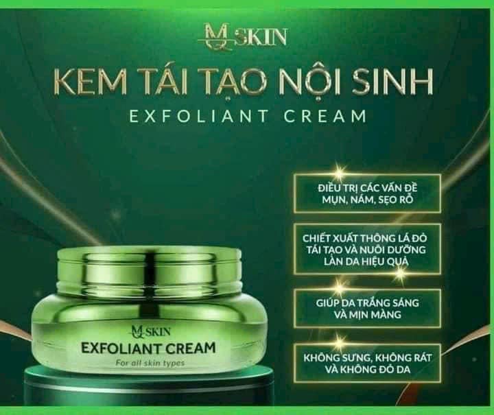 Kem Face Tái Tạo Nội Sinh Exfoliant Cream MQ Skin Tặng Kem Dưỡng HA