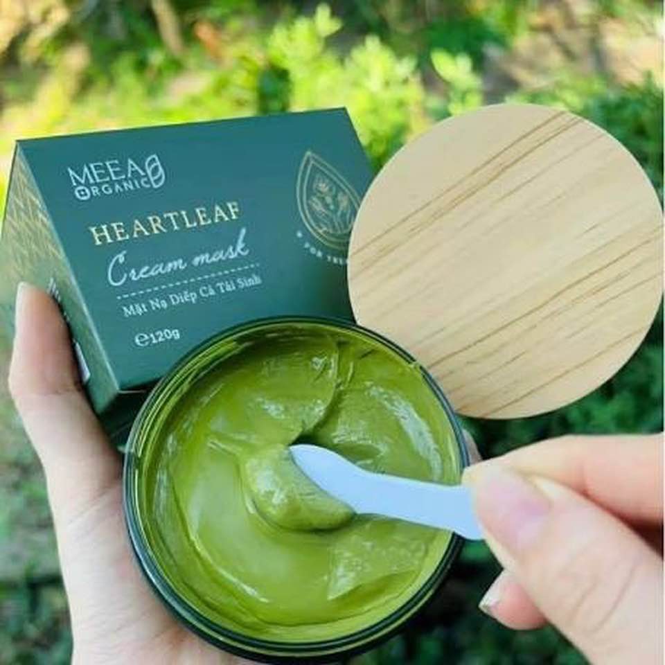 Mặt Nạ Diếp Cá Meea Organic Mask Diếp Cá Tái Sinh Dưỡng Trắng Da Mờ Thâm Se Khít Lỗ Chân Lông