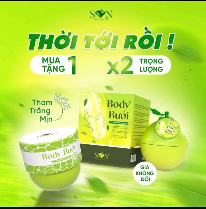 Kem Body Bưởi Mỹ Phẩm Son Group Kèm Quà 1 Body Bưởi Mua 1 Body  Tặng 1 Body