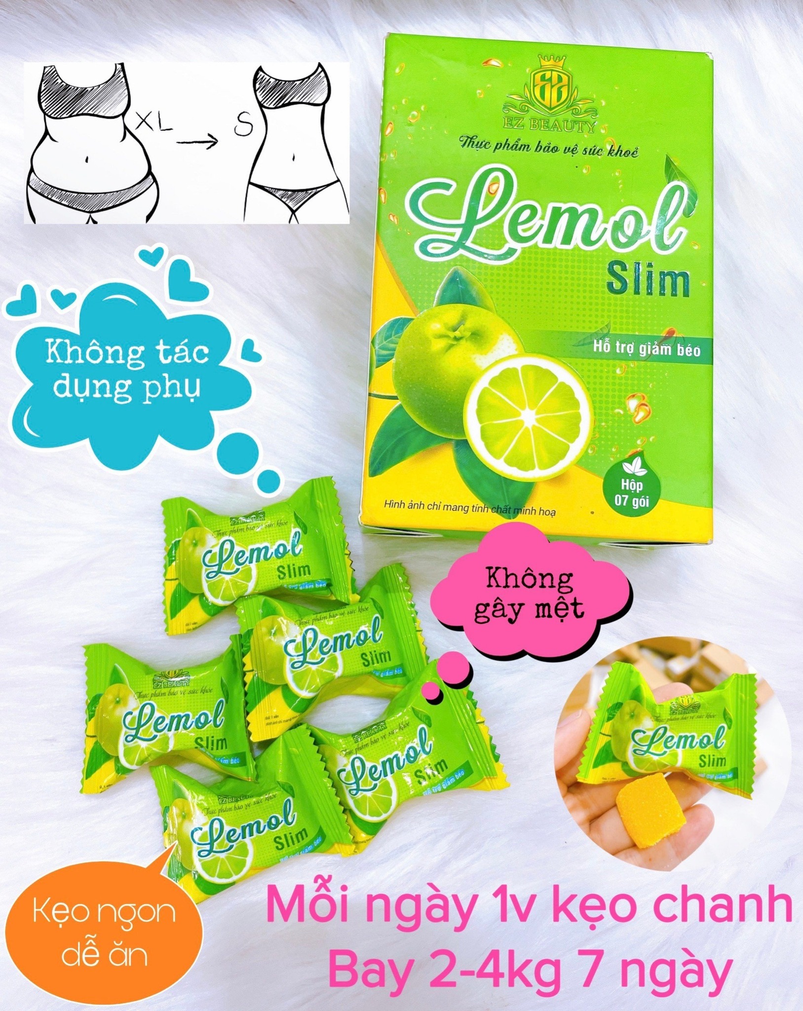 kẹo Chanh giảm cân Lemol Slim .... giải pháp giảm cân an toàn cho bạn