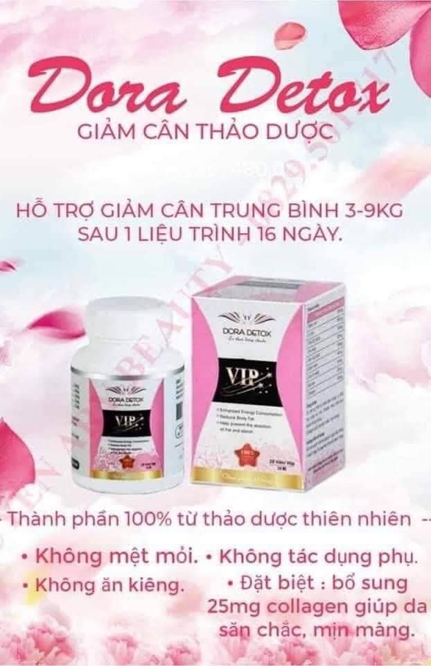 Giảm cân Dora Detox Vip mới về lô mới rồi nè cả nhà  Giờ hông giảm cân thì đợi đến khi nào nữa nà