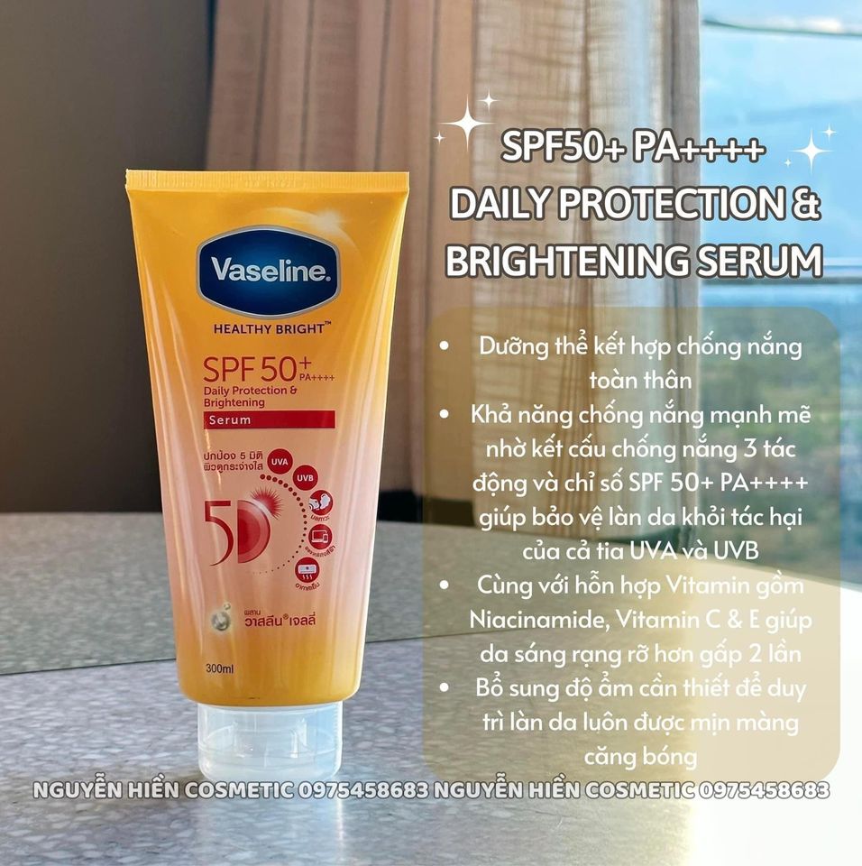 Siêu phẩm vaseline phiên bản đặc biệt làm sáng da toàn thân tức thời chỉ sau 12h sử dụng
