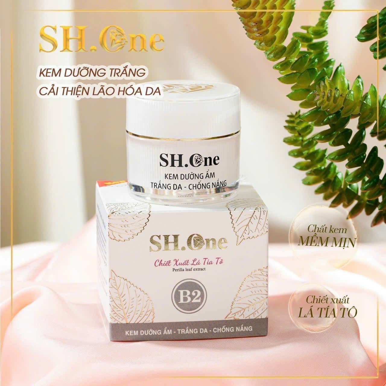 Face tía tô SH One trắng da chống nắng cấp ẩm B2 em về thêm số lượng lớn ạ