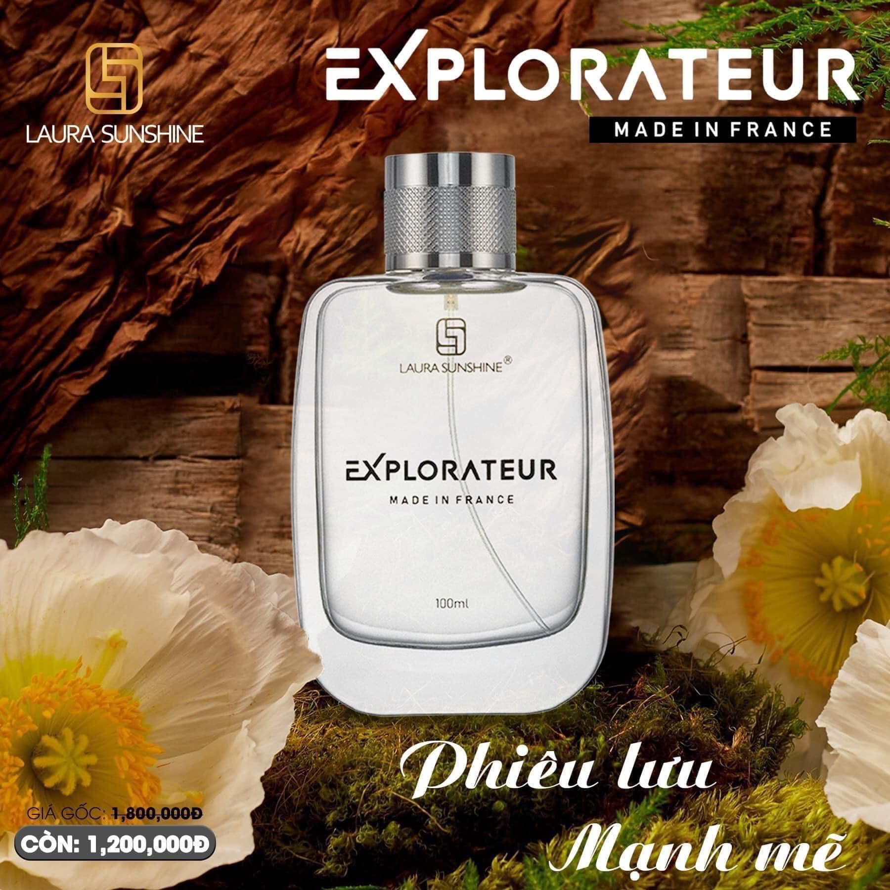 Nước Hoa Nam Laura Sunshine Explorateur 100ml dòng nước hoa nam vương đẳng cấp