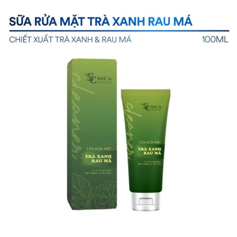 Sữa Rửa Mặt Sica White Trà Xanh Rau Má
