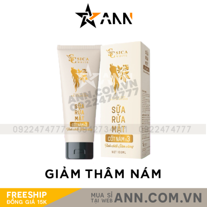 sữa rửa mặt cốt nám Sica White Cung cấp dưỡng chất giúp trẻ hóa da
