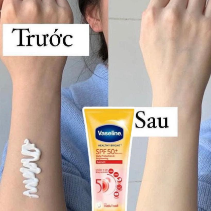 Sữa Dưỡng Thể Vaseline Healthy Bright Spf 50+ Daily Protection Brightening Serum