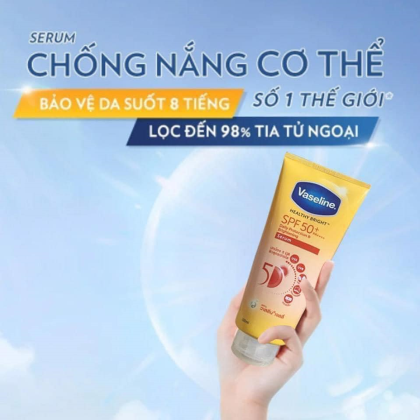 Sữa Dưỡng Thể Vaseline Healthy Bright Spf 50+ Daily Protection Brightening Serum