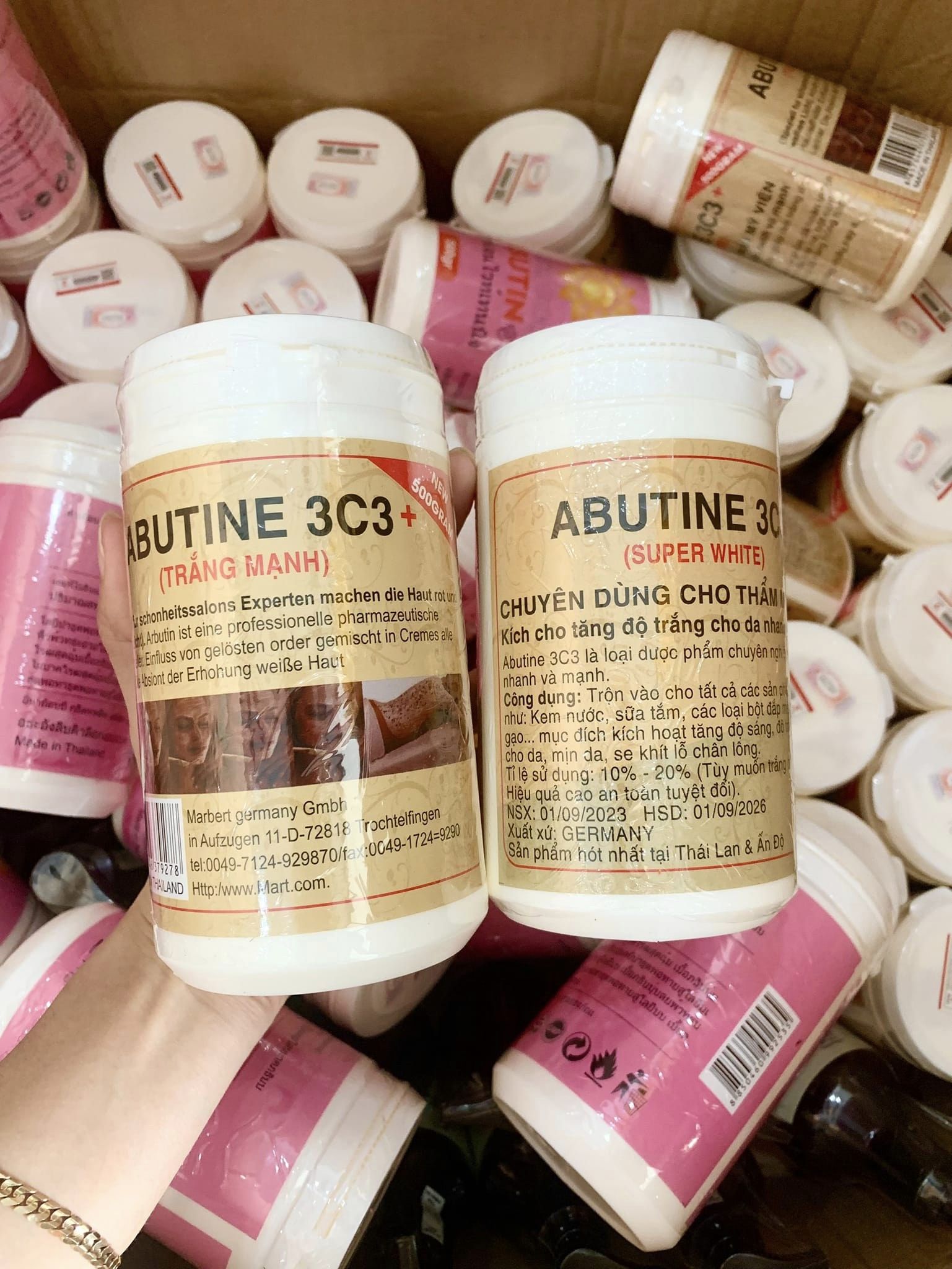 Kem Kίсh Trắng Abutine 3C3 Super White 500g