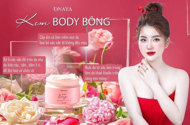 Kem Body Bông Onaya 500g