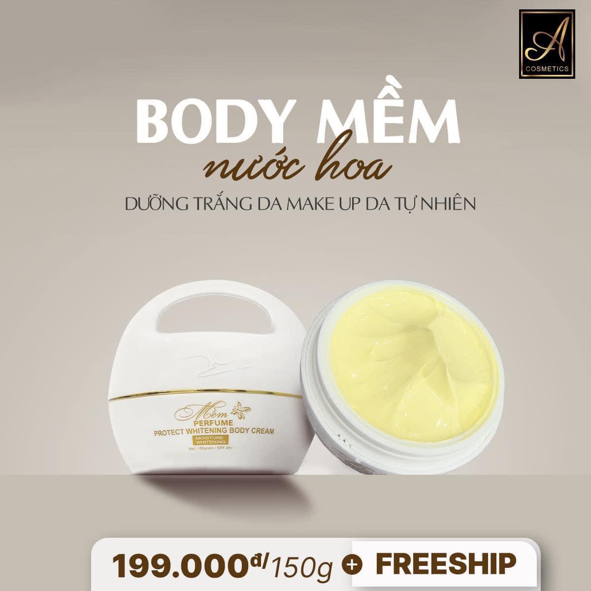 Body Mềm dưỡng trắng da an toàn sáng da